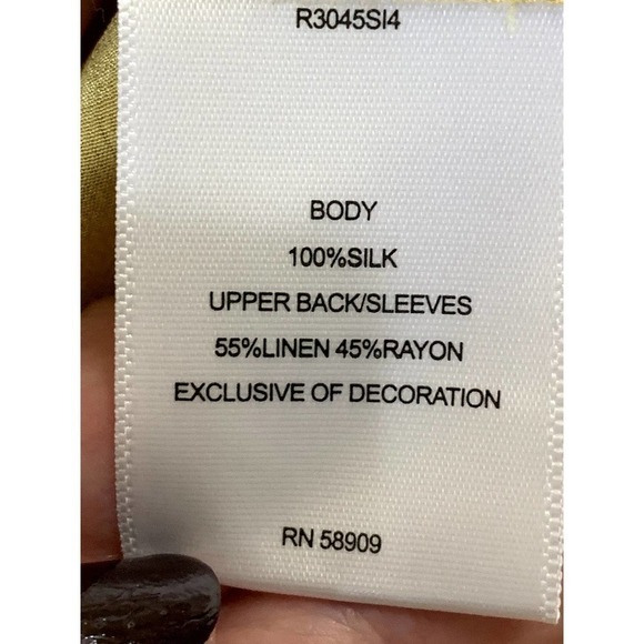 A Loves A yellow silk and knit dress, large, bright, cheerful, spring, NWT - Picture 7 of 8